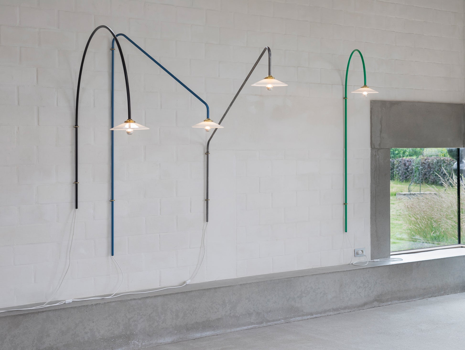 Hanging Lamp No.2 by Valerie Objects - Green Steel