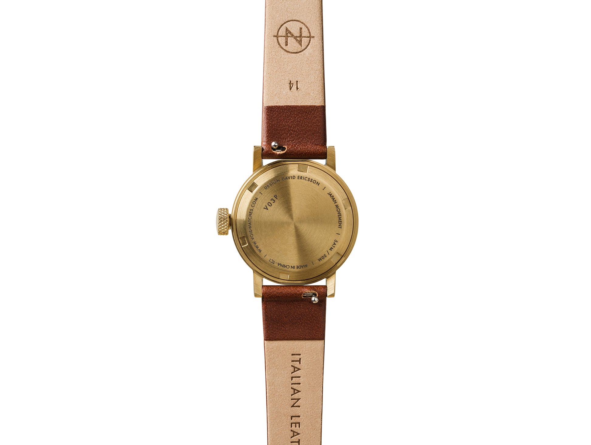 V03P Petite Gold and Brown by Void Watches