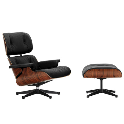 Eames Lounge Chair by Vitra - Santos Palisander / Nero Natural Leather