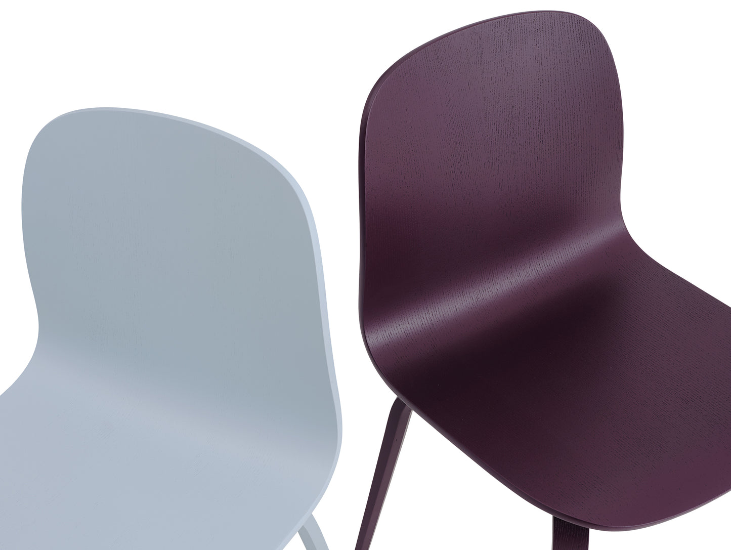 Visu Chair Wood Base by Muuto