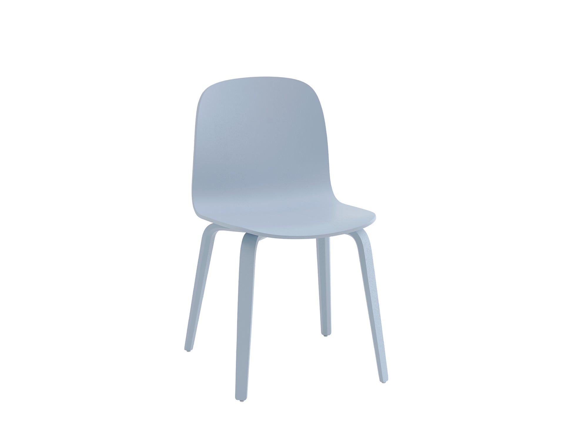 Visu Chair Wood Base by Muuto - Light Blue Ash