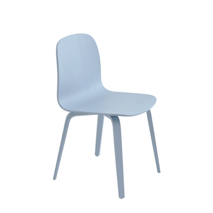 Visu Chair Wood Base by Muuto - Light Blue Ash