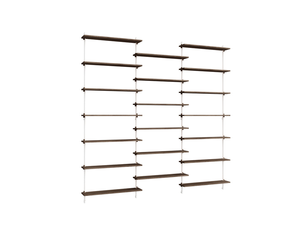 Adjustable wall on sale shelving system