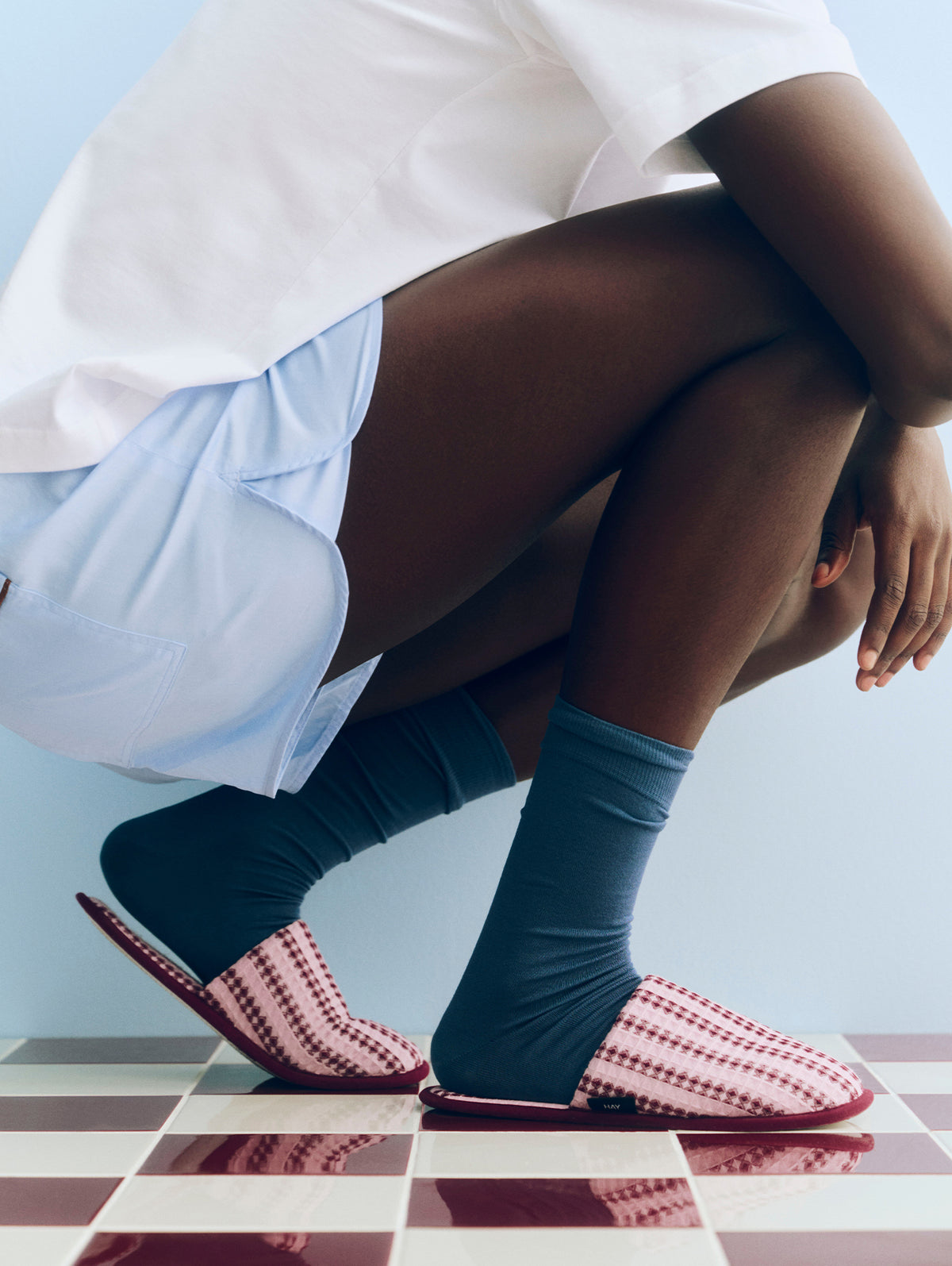 Waffle Slippers by HAY - Cool Pink