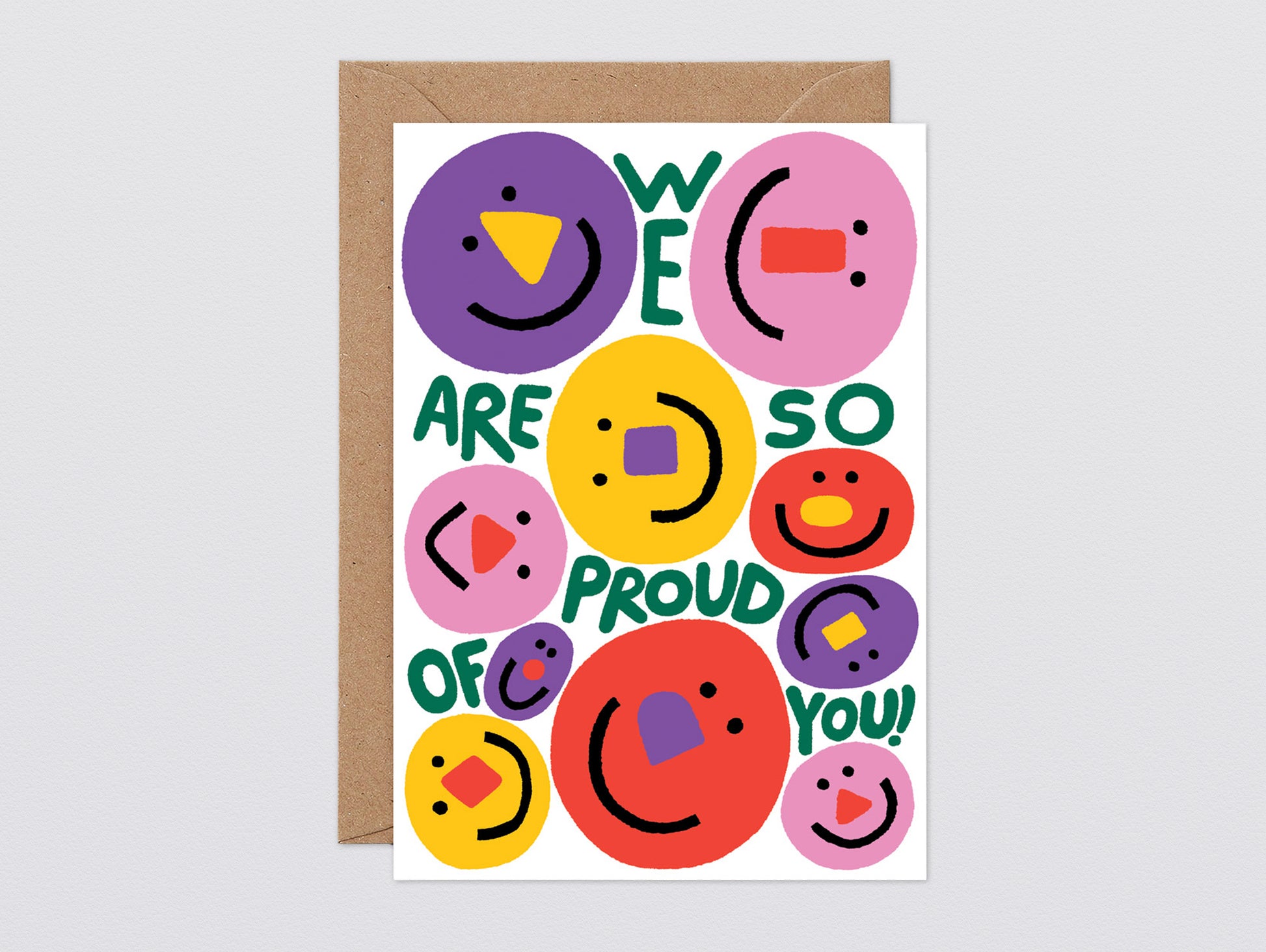 'We Are So Proud Of You' Greetings Card by Wrap