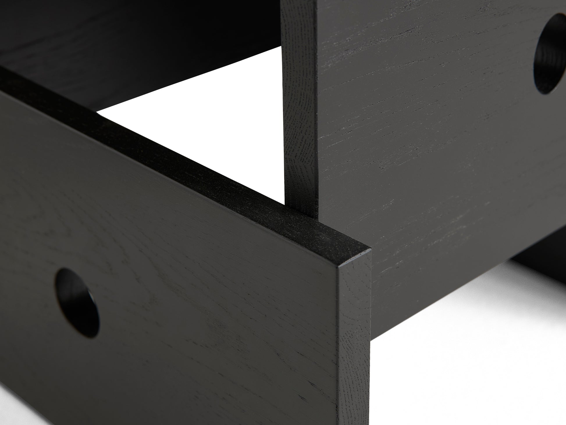 Wood Box Coffee Table by HAY - Black Lacquered Oak