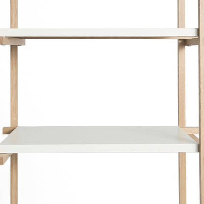 Woody Shelves by HAY - Column High / Soaped Oak / Almond White