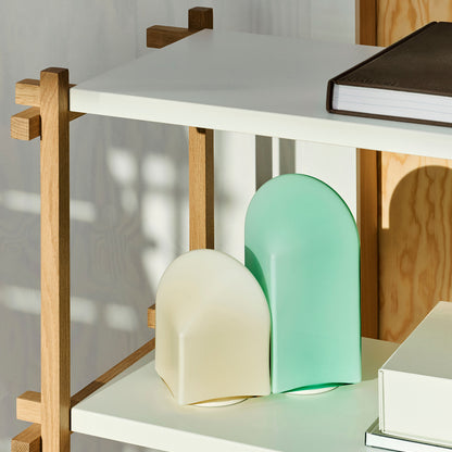 Woody Shelves by HAY - Column Low / Soaped Oak / Almond White