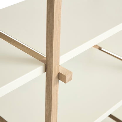 Woody Shelves by HAY - High / Soaped Oak / Almond White