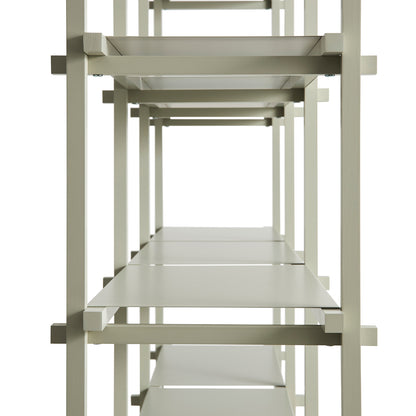 Woody Shelves by HAY - High / Smokey Grey Beech / Smokey Grey Steel