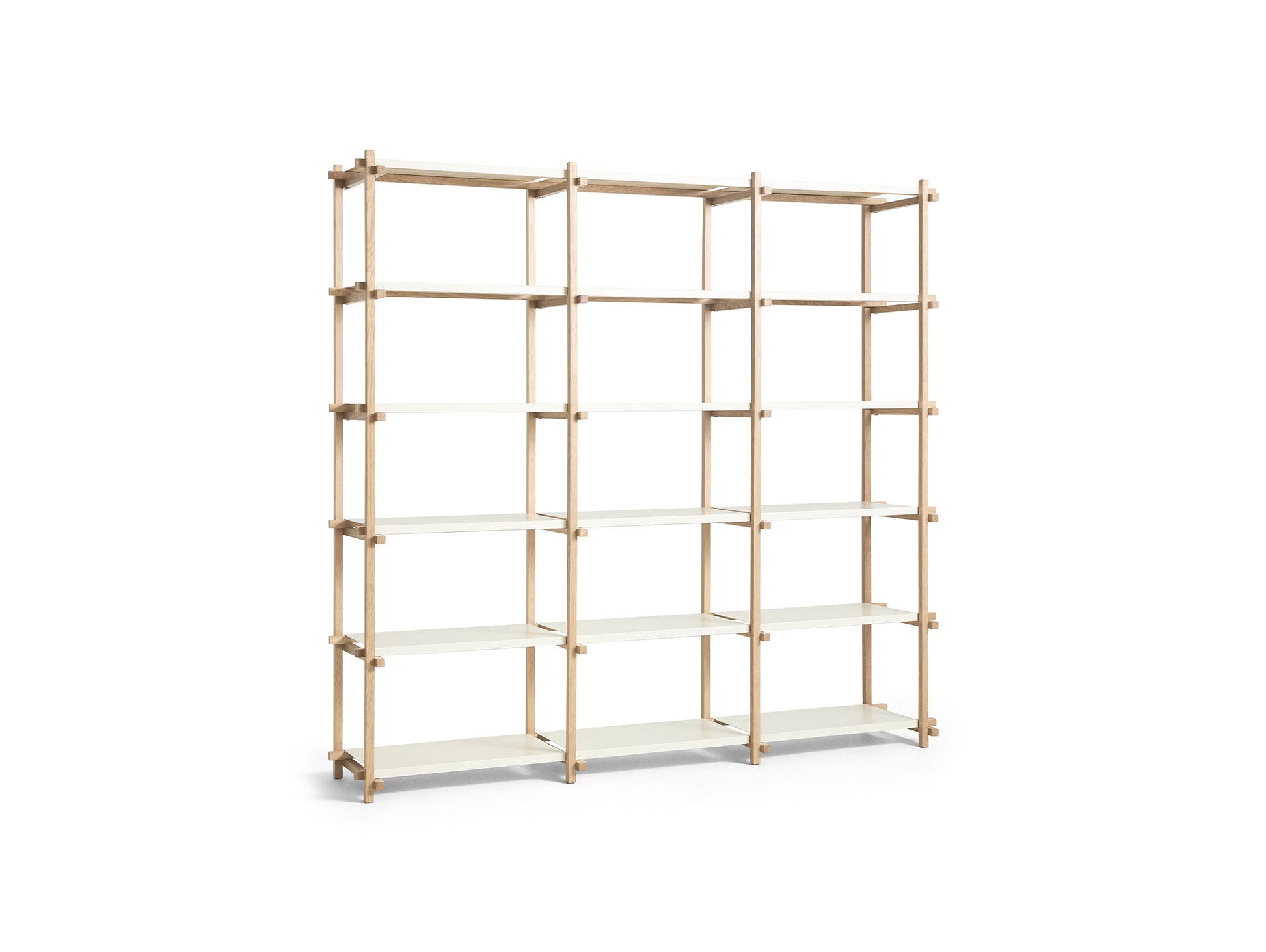 Woody Shelves by HAY - High / Soaped Oak / Almond White