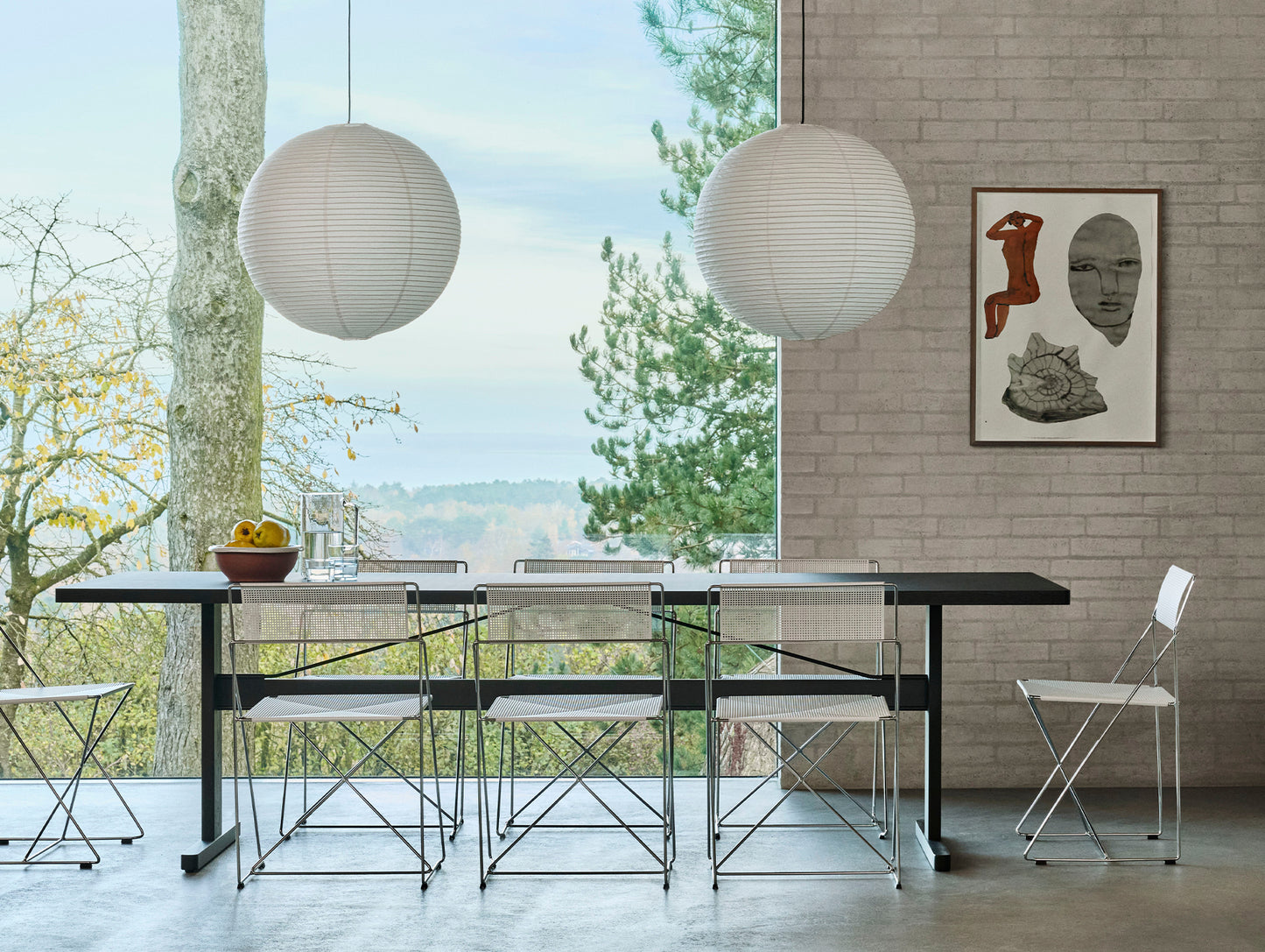 Passerelle テーブル (ラミネートとリノリウムのテーブルトップ)