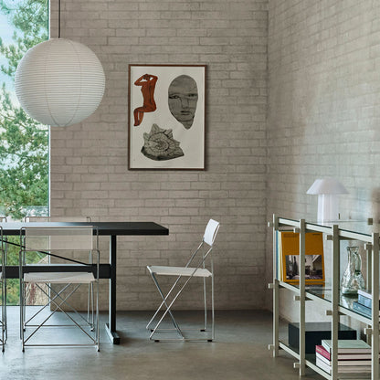 Woody Shelves by HAY - Low / Smokey Grey Beech / Clear Glass