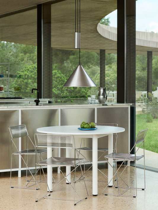 Compass Adjustable Pendant Lamp by HAY - Brushed Aluminium