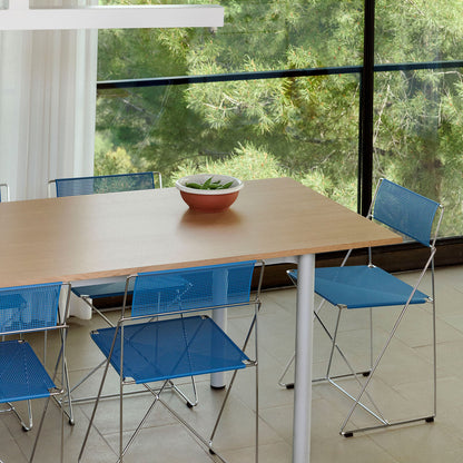 Annex Table Overhang by HAY - Oak Veneer Tabletop / Anodised Aluminium Legs
