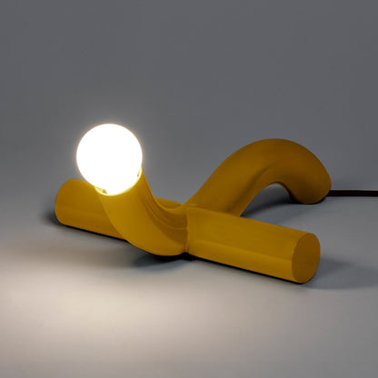 La Due Table Lamp by Valerie Objects - Yellow