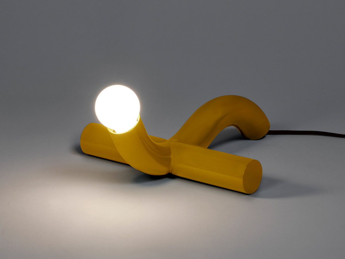 La Due Table Lamp by Valerie Objects - Yellow