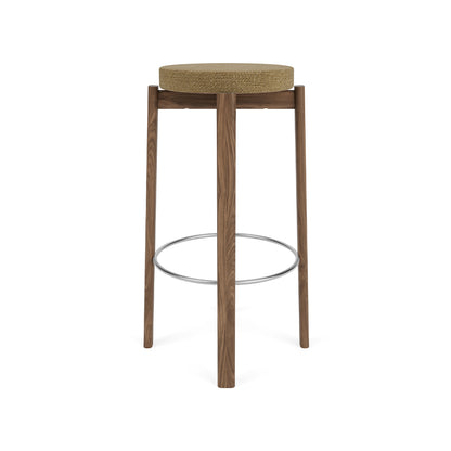 Passage Bar/Counter Stool Upholstered by Audo Copenhagen - Bar Stool / Walnut Base / Barnum Boucle 05