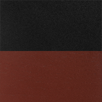 Swatch for Black Linoleum Tabletop with Burgundy Red Oak Frame