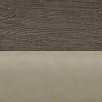 Swatch for Dark Brown Stained Oak Veneer / Stone Refine Leather