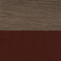 Swatch for Dark Oiled Oak Tabletop / Dark Red Steel Base