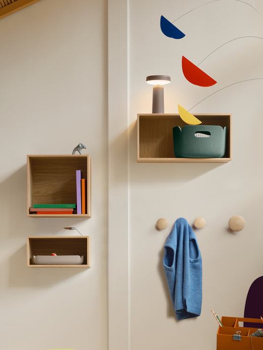 Mini Stacked Shelf System 2.0 by Muuto - Oak