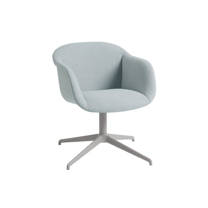 Fiber Soft Armchair with Swivel Base with Return by Muuto - Ecriture 710