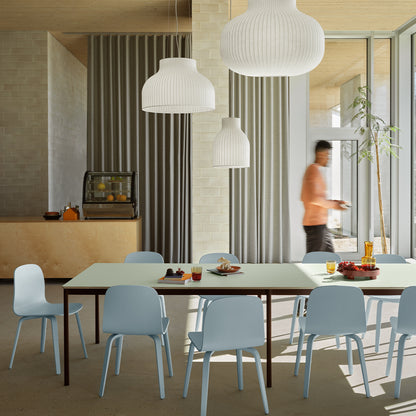 Visu Chair Wood Base by Muuto - Light Blue Ash