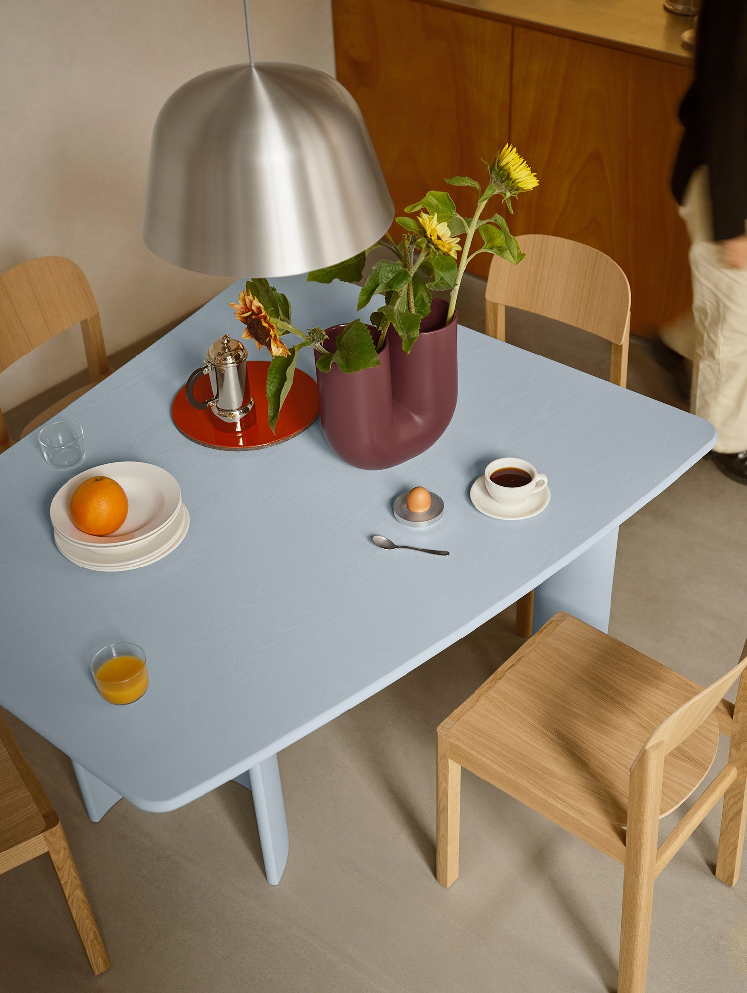 Ambit Pendant by Muuto - 40 cm Diameter / Brushed Aluminium