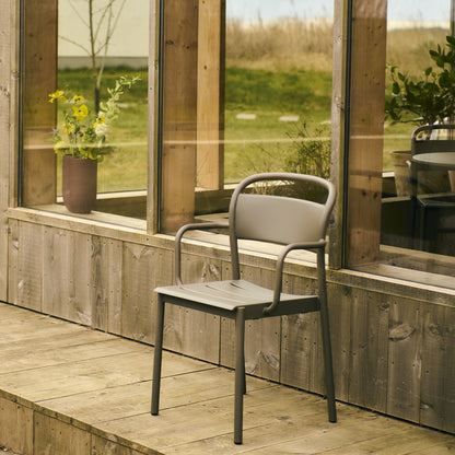Linear Steel Armchair by Muuto - Taupe