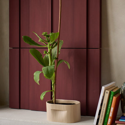 Ridge Planter by Muuto - H13 / Beige