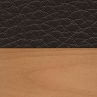 Swatch for European Cherry / Chocolate Premium Leather (L50)