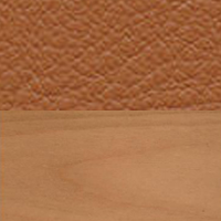 Swatch for European Cherry / Cognac Premium Leather (L50)