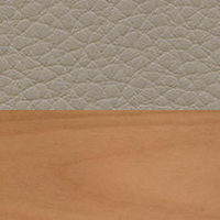 Swatch for European Cherry / Dark Sand Natural Leather (L60)