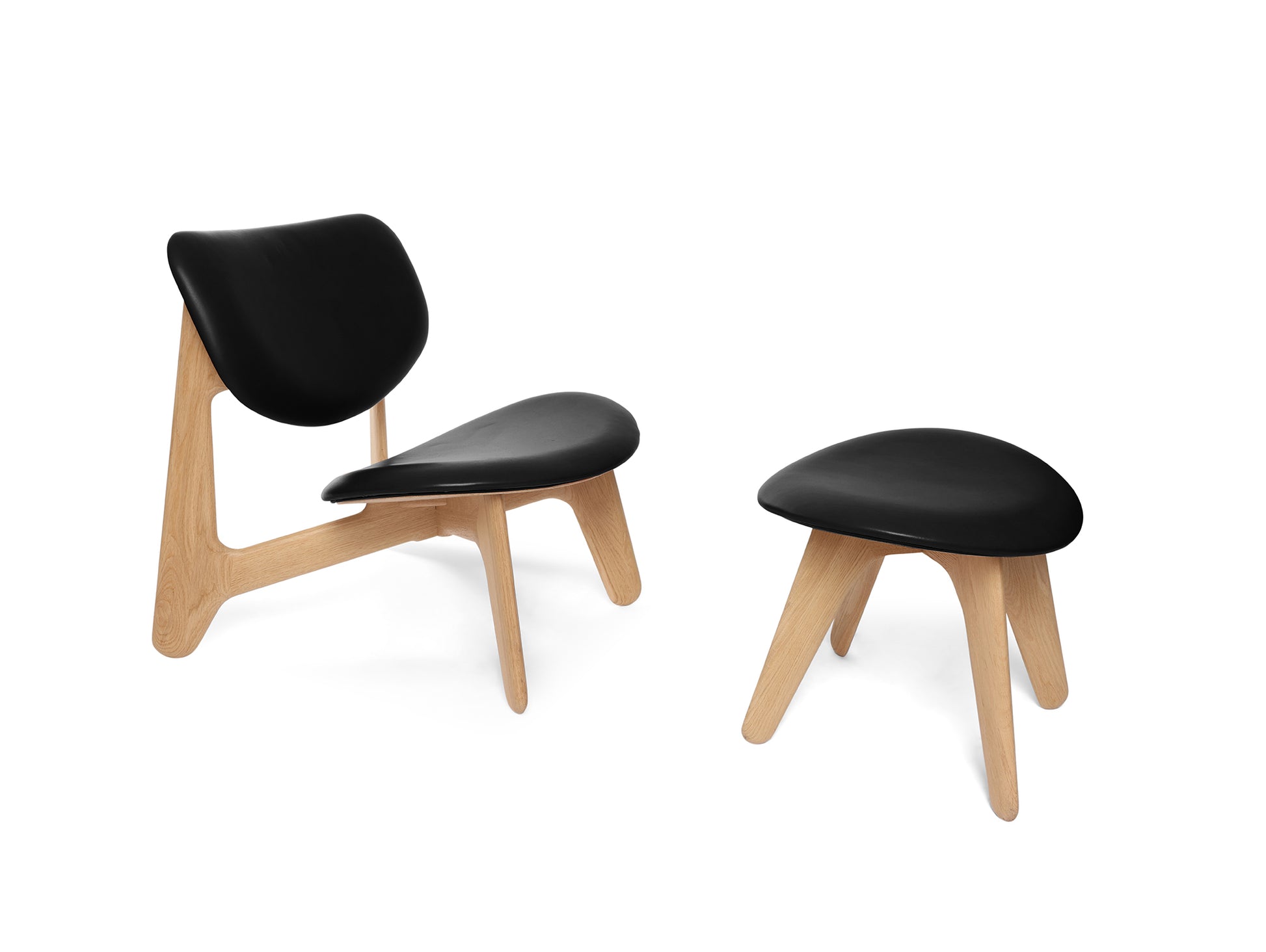 Slab Ottoman by Tom Dixon - Leather Black