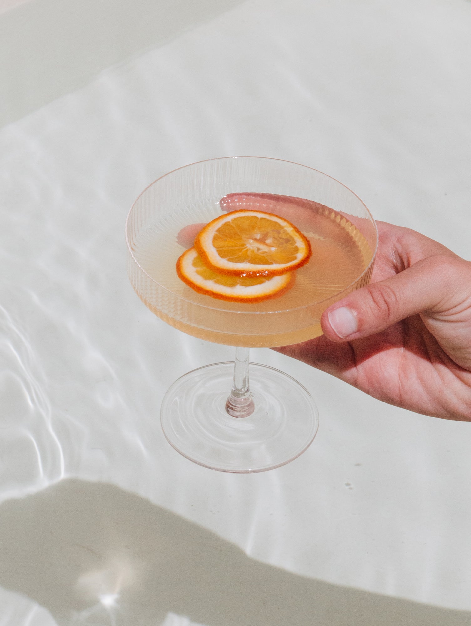Ripple Champagne Saucers - Set of 2 by Ferm Living