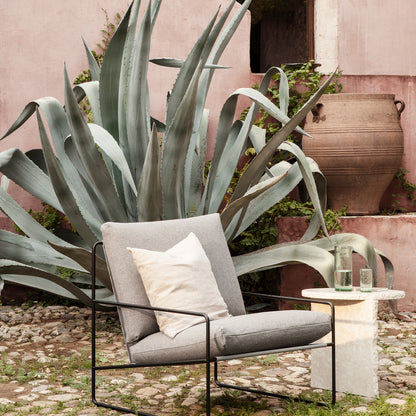 Desert 1-Seater Sofa by Ferm Living - Black Frame / Dark Sand