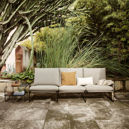 Desert 3-Seater Sofa by Ferm Living - Black Frame / Dark Sand