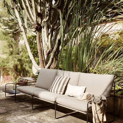 Desert 3-Seater Sofa by Ferm Living - Black Frame / Dark Sand