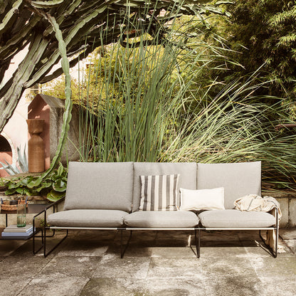 Desert 3-Seater Sofa by Ferm Living - Black Frame / Dark Sand