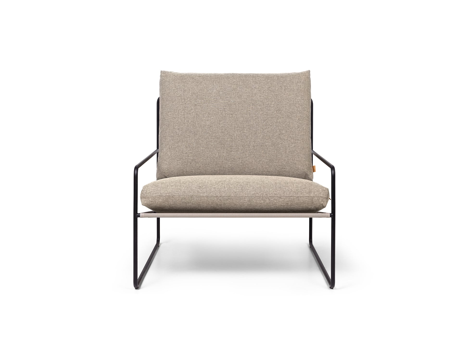 Desert 1-Seater Sofa by Ferm Living - Black Frame / Dark Sand