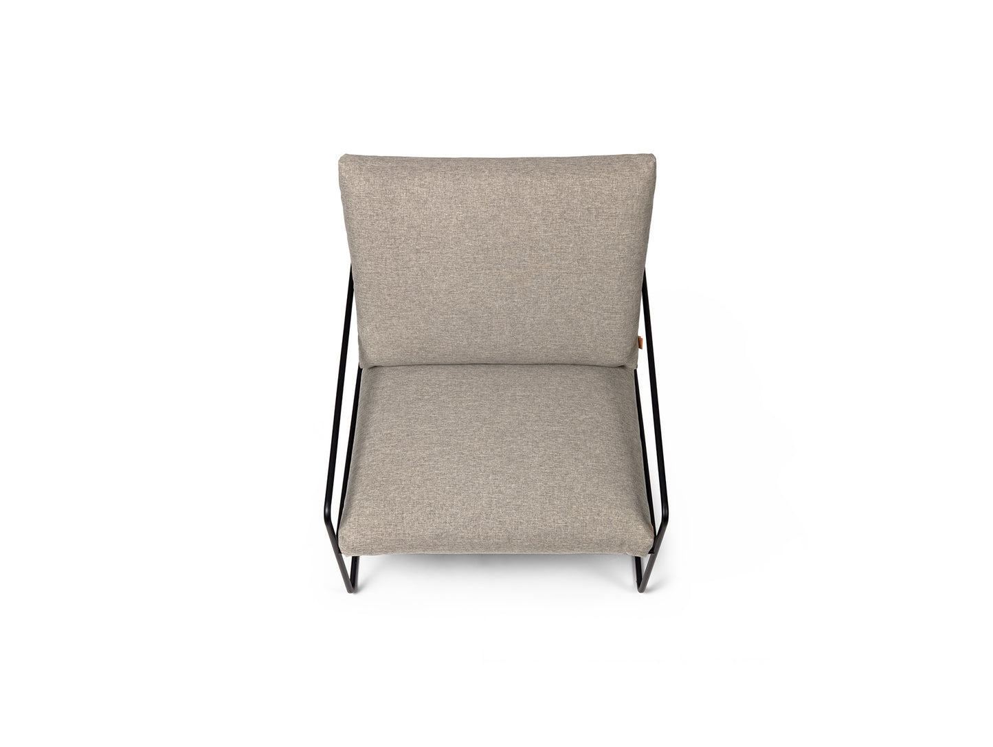 Desert 1-Seater Sofa by Ferm Living - Black Frame / Dark Sand