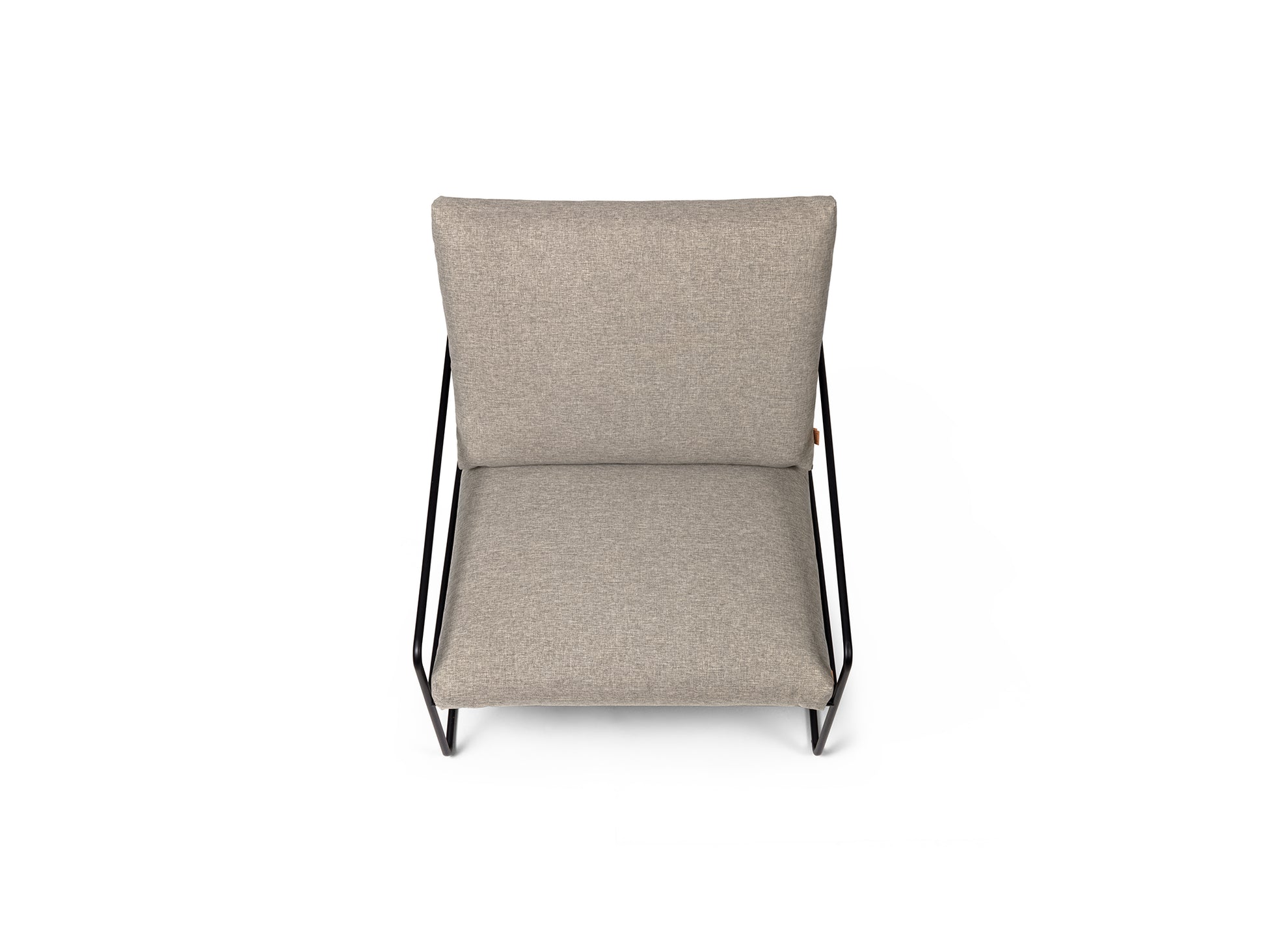 Desert 1-Seater Sofa by Ferm Living - Black Frame / Dark Sand