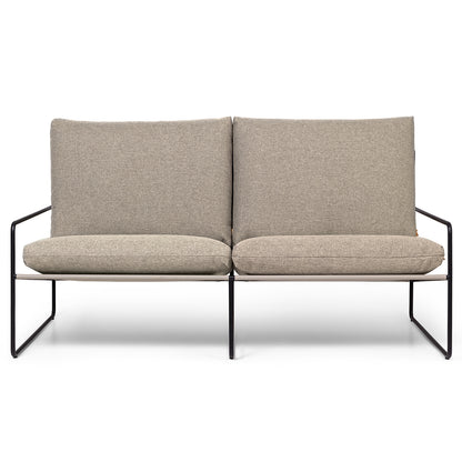 Desert 2-Seater Sofa by Ferm Living - Black Frame / Dark Sand