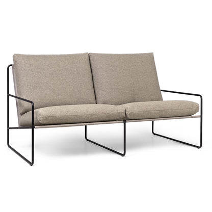 Desert 2-Seater Sofa by Ferm Living - Black Frame / Dark Sand