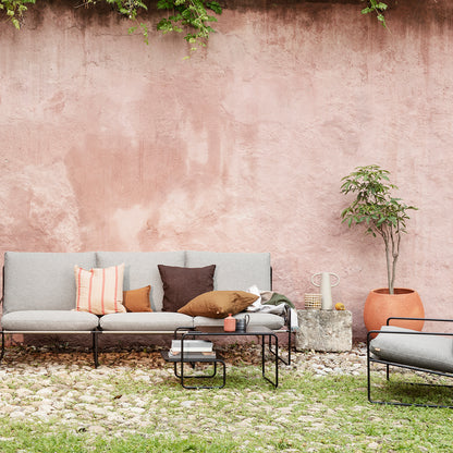 Desert 1-Seater Sofa by Ferm Living - Black Frame / Dark Sand