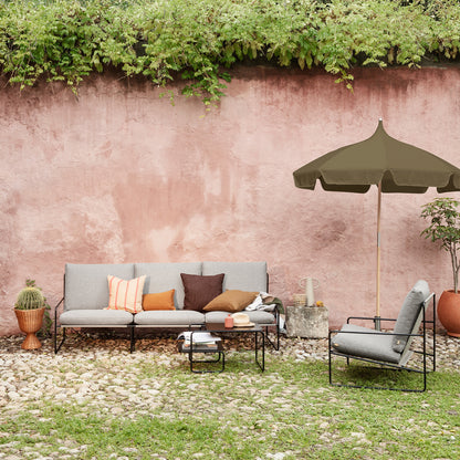 Desert 1-Seater Sofa by Ferm Living - Black Frame / Dark Sand