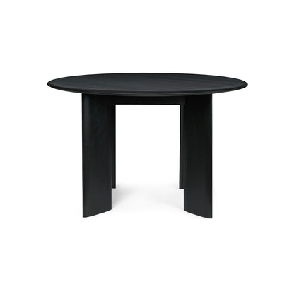 Bevel Round Table by Ferm Living - Black Oiled Beech