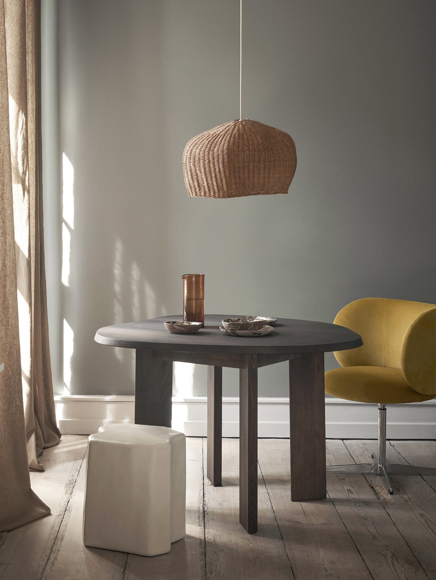 Rico Dining Chair - Swivel Base by Ferm Living