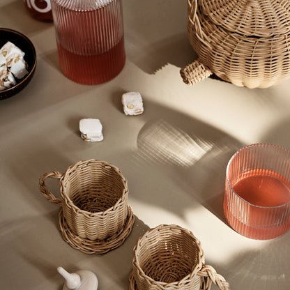 Rattan Tea Set by Ferm Living